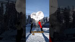 ¿Qué Pasa Si Lanzas Agua Caliente al Aire en Invierno? 🤔❄...