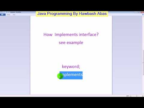 33 implement interface in java  interface code    فێربونی پرۆگرامسازی جاڤا