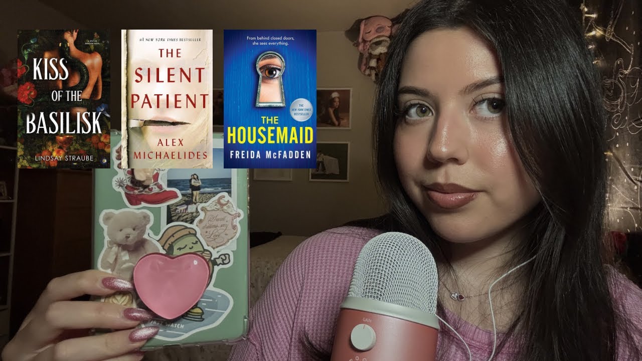ASMR | My February Reads (close up whisper ramble, tapping)