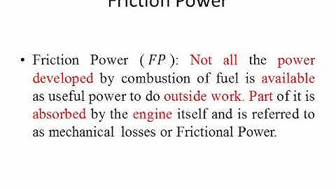 Measurement Frictional Power of IC Engines part - 1