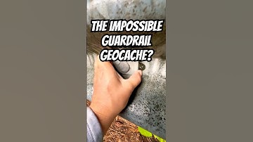 Can you spot the guardrail geocache in this video? HELP ME AVENGE THIS DNF! 😅