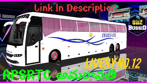 APSRTC  AMARAVATI BUS High speed driving in bus simulator Indonesia / in telugu / By SRK BUSSID HuB
