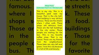 PRACTICE DEMONSTRATIVE PRONOUNS #practicedemonstrativepronouns #subjects #objects