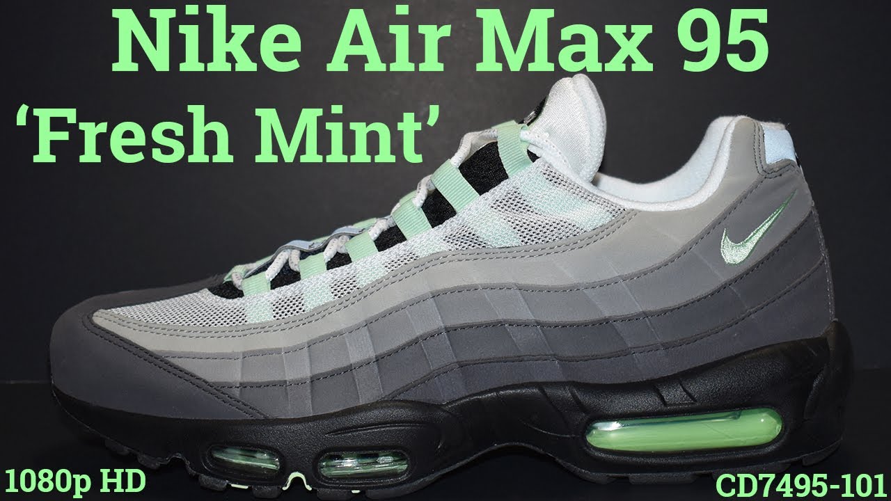 air max 95 fresh mint on feet