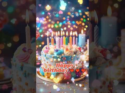 Happy birthday to you song 💖 Rotation heart birthday #happybirthday #birthdaycake #birthdaysong