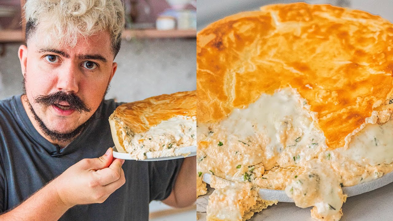 EMPADÃO DE FRANGO CREMOSO COM MASSA QUE DERRETE NA BOCA | BIGODE NA COZINHA