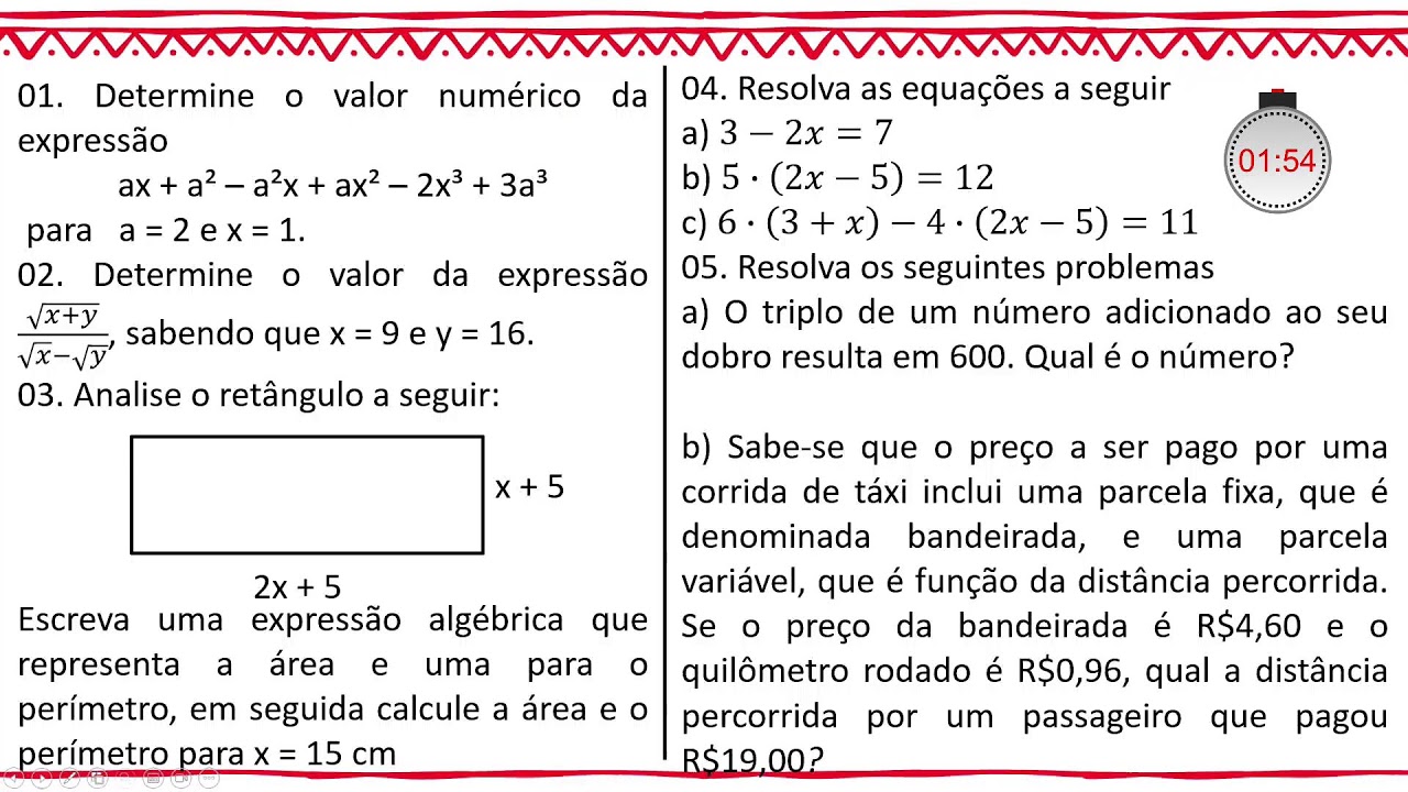 🔴 TARDE - MATEMÁTICA 01 - 09.03.26 - 1ª Série - AULA 02
