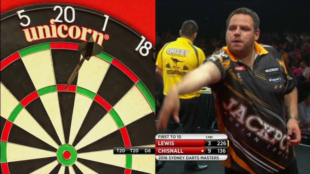 Darts 2016 Sydney Masters-Lewis v Chisnall [QF]