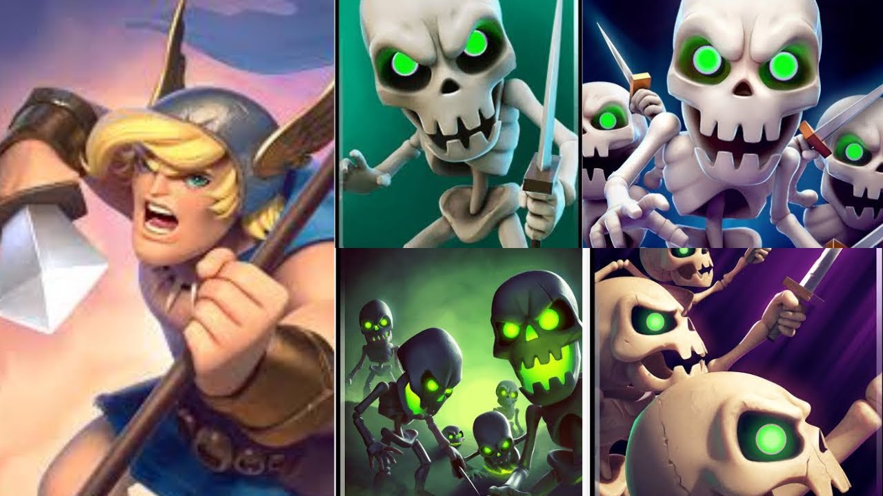 Castle crush standard Bearer and skulltoons deck Castle crush gameplay YouTube