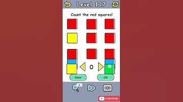 Brain Crack Level 117 Count the red squares Walkthrough