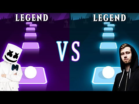 Alone  Marshmello VS Alan Walker  Faded Which is better? | Tiles Hop EDM Rush! | TRZ