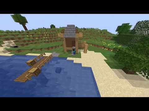 Minecraft balıkçı kulubesi yapımı