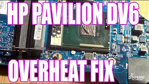 HP pavilion dv6 overheat loud fan fix
