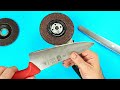 Comment aiguiser les couteaux avec une meuleuse  un rasoir un moyen facile daiguiser un couteau