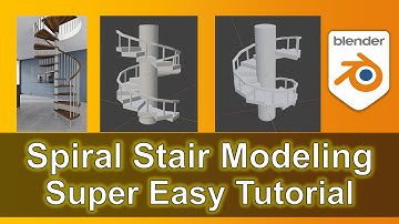 How to make spiral stair | Blender workflow demo | No Plugin Required