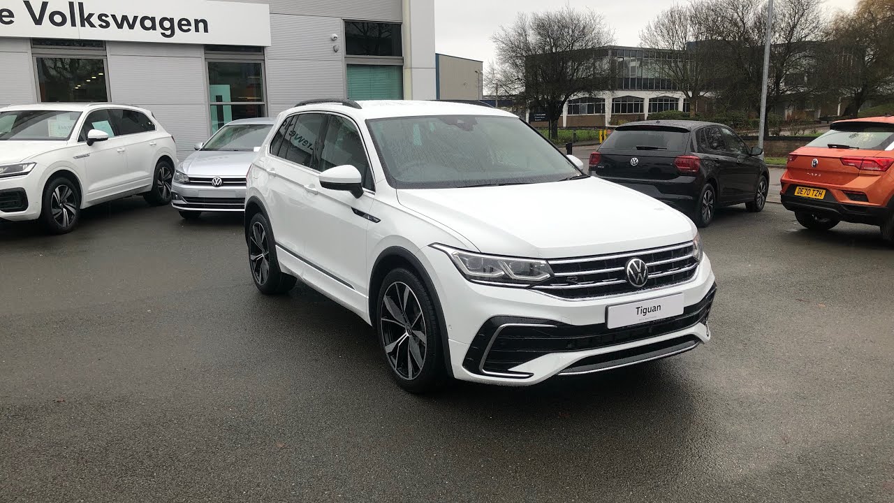 Brand New Tiguan R-Line 1.5TSI 150PS DSG in Pure White - Crewe Volkswagen 