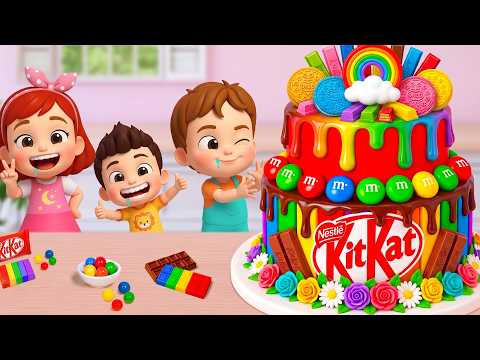 Miniature Rainbow Cake Tutorial 🌈 Amazing Colorful Mini Chocolate Candy Cake Recipe 🍰 Yummy Teeny