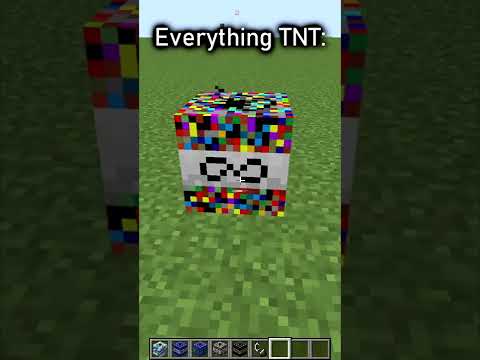 Minecraft but More TNT 🙂 #Shorts