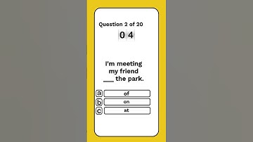 #Prepositions (Q1~2) | English Grammar Quiz