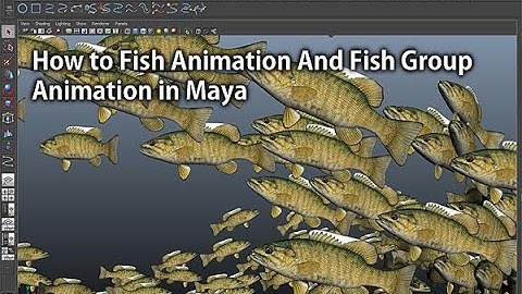 How to Make Fish Animation And Fish Group Animation in Maya(마야에서 물고기떼 애니메이션 하기)
