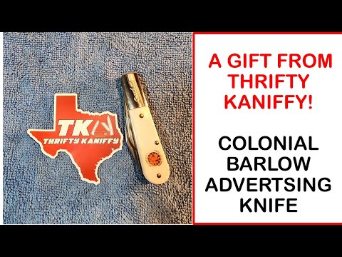 Thrifty Kannify Strikes Again!  A Wonderful Barlow Advertising Knife 