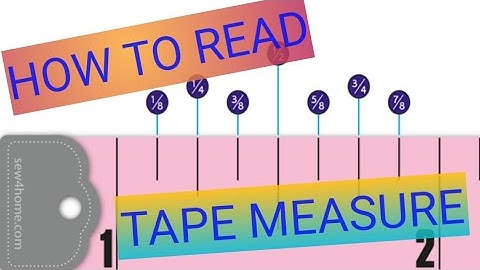 HOW TO READ A TAPE MEASURE EASY WAY