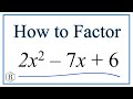 Factoring Quadratic Equations Concepts