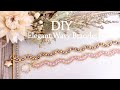 DIY♢ How to make Elegant Wavy Beaded Bracelet テグス編み！シードビーズのウェーブブレスレット作り方♢ビーズアクセサリー|大人|エレガント|Tutorial