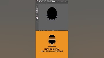 how to draw mic icon in adobe illustrator