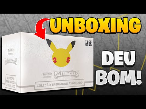 ELITE TRAINER BOX DE CELEBRAÇÕES! DEU MUITO BOM! POKÉMON TCG