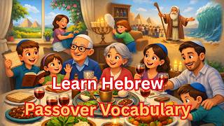 Learn Hebrew for Beginners | Passover Vocabulary with Sentences (Pesach Hebrew Lesson)