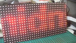 Arduino Scrolling text clock