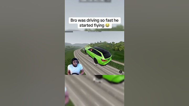 Bro was driving so fast he started flying 😭