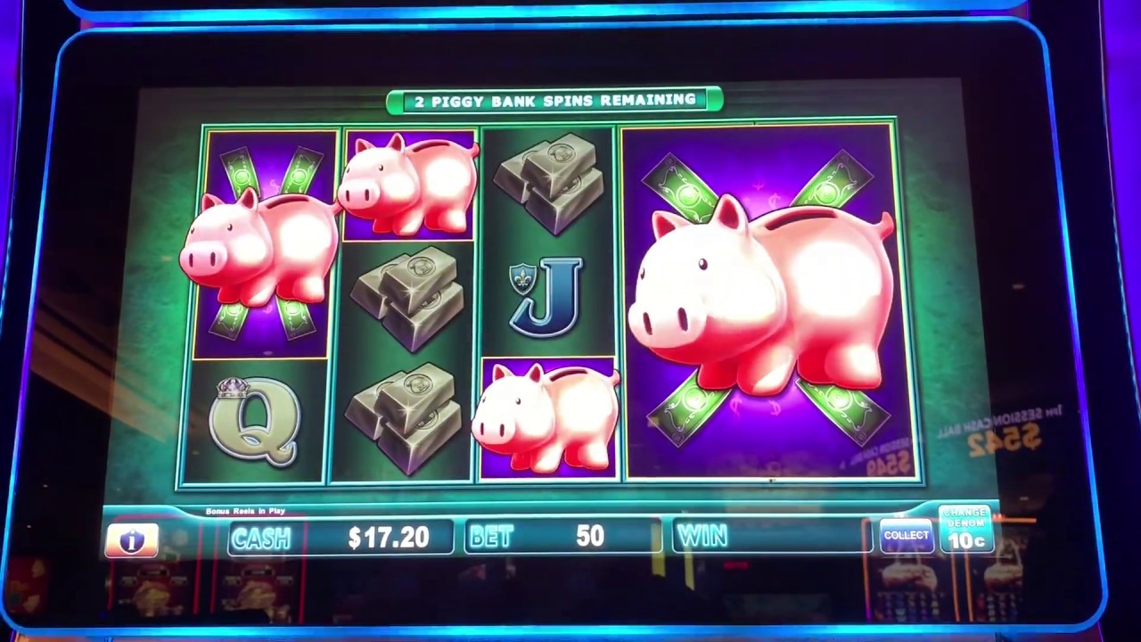 Piggy Banking Video Slot Machine "2 Bonuses on free play"—$5.00 bet ...