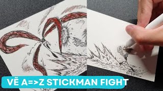 P3-Vẽ chi tiết Trận đánh STICKMAN: Kaneki VS Jason #art #arttutorial #drawing #sticman #howtodraw