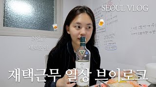 알아버린 재택 근무의 맛,, 다시 직장인 브이로그 ㅣ 서울 맛집, 술 먹방, 자취 일상