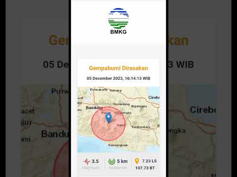 gempa bumi hari ini guncang Garut Jawa barat 5 Desember 2023 #shorts