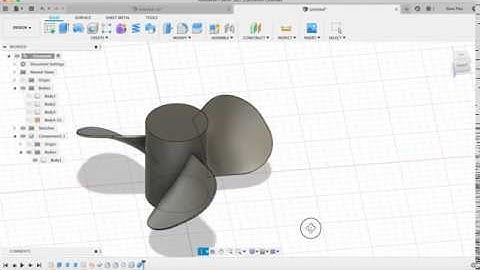 Blade creation Fusion 360