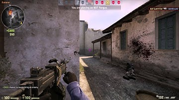 CS GO BOT(LeftY23) negev troll clutch Inferno