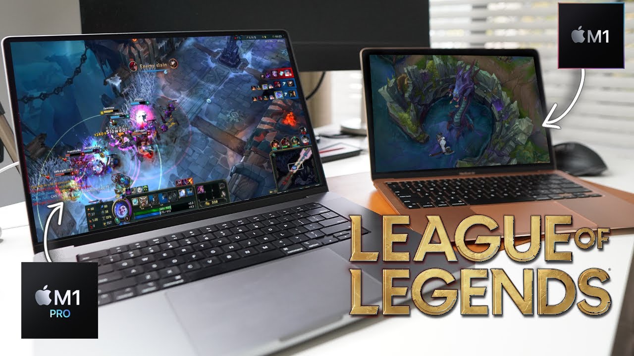 League of Legends on MacBook Pro 16 M1 Pro comparison with M1 MBA
