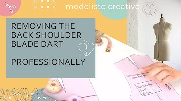 Removing a Back Shoulder Dart - Learn the various options for eliminating and moving this dart.