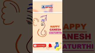 Ganesh Chaturthi Status by Python Turtle Graphics | Ganesh ji drawing status in Python Turtle