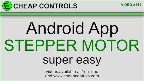 141 #MIT App Inventor to control a #stepper_motor connected to an #arduinotutorial  Pro Mini