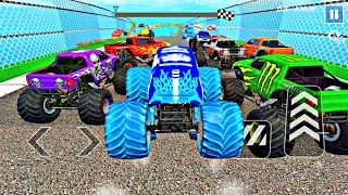 Monster Truck Mega Ramp Extreme Racing | Impossible GT Car Stunts Driving | Gadi Game | Android Game screenshot 5