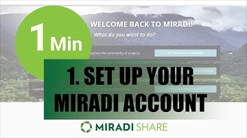 1. SET UP YOUR MIRADI ACCOUNT