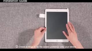 How to install screen protector on your iPad or tablet (SPARIN A09) screenshot 2