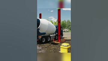 🚧 Pouring Concrete with Scania XT Mixer in Farming Simulator 22  #fs22 #publicworks #ls22mods