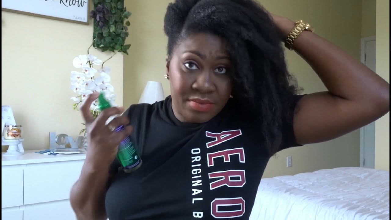 Sleek Low Bun On My Natural Hair Easy Protective Style