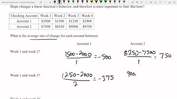 Linear Functions Part 1