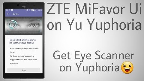 ZTE Mifavor Ui 3.2.0 on Yu Yuphoria
